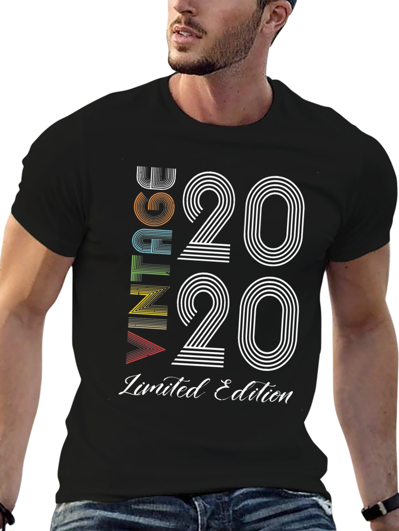 Black Vintage 2020 Limited Edition Black T-Shirt view 6