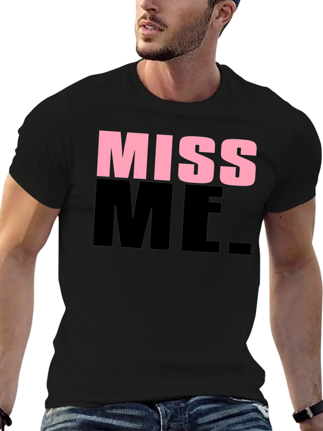 Black Miss Me Graphic T-Shirt view 6