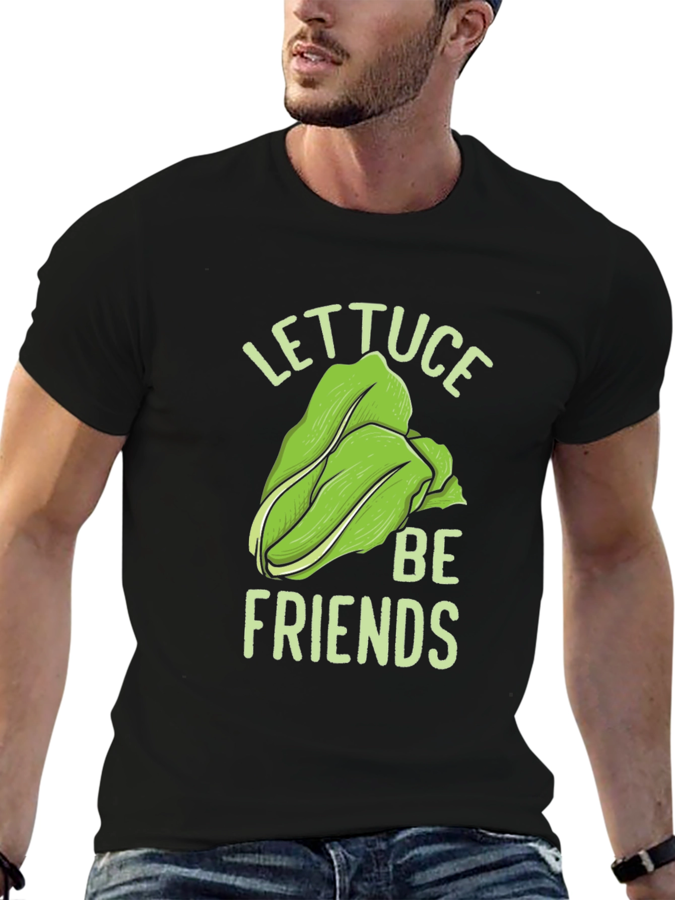 Black Lettuce Be Friends Graphic Tee view 6