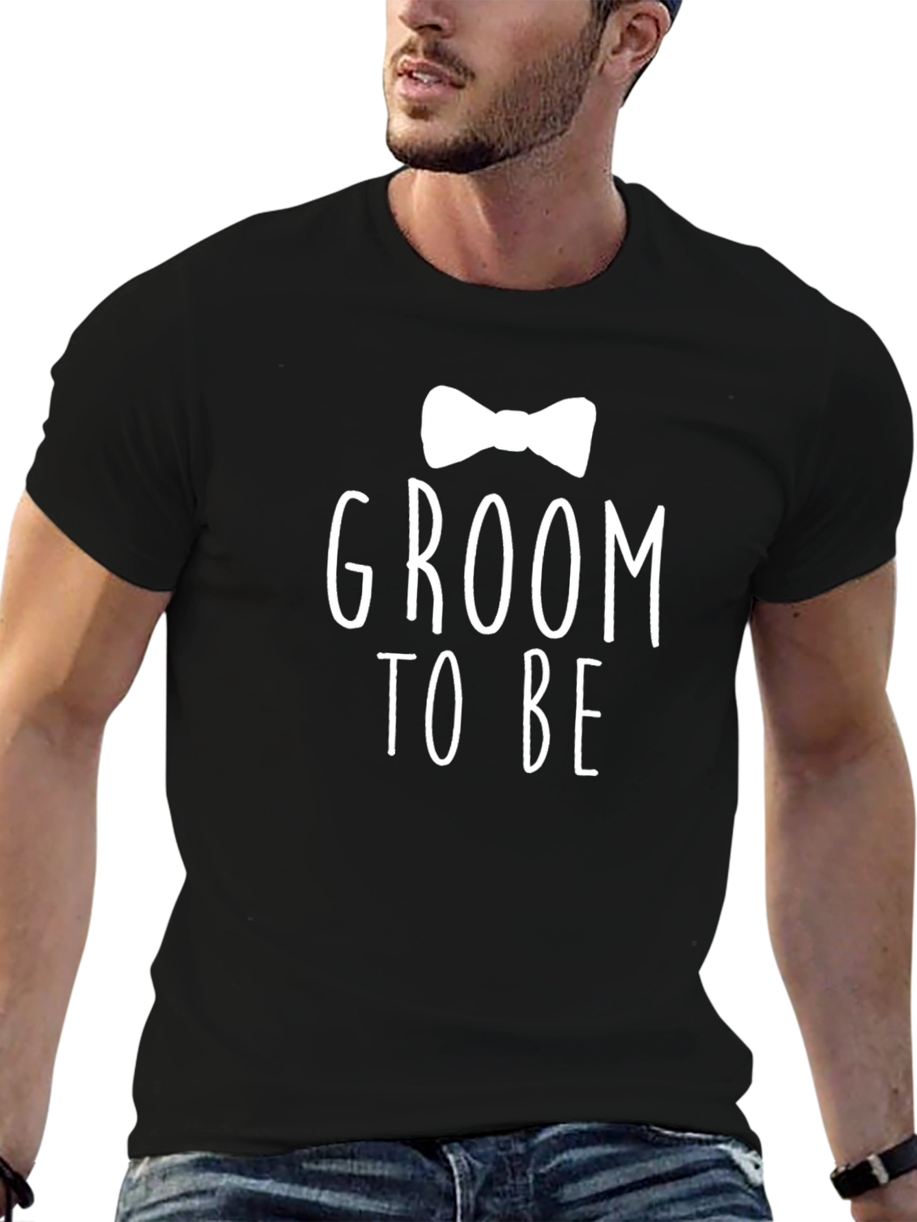 Black Groom To Be T-Shirt - Bachelor Party Tee view 6