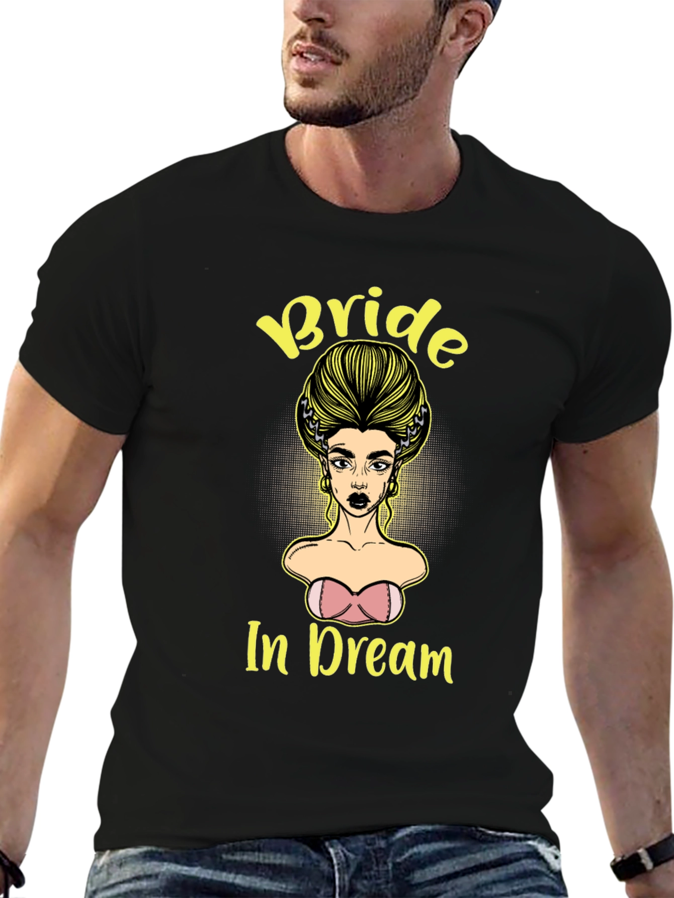 Black Bride In Dream Graphic Tee - Unique Design view 6