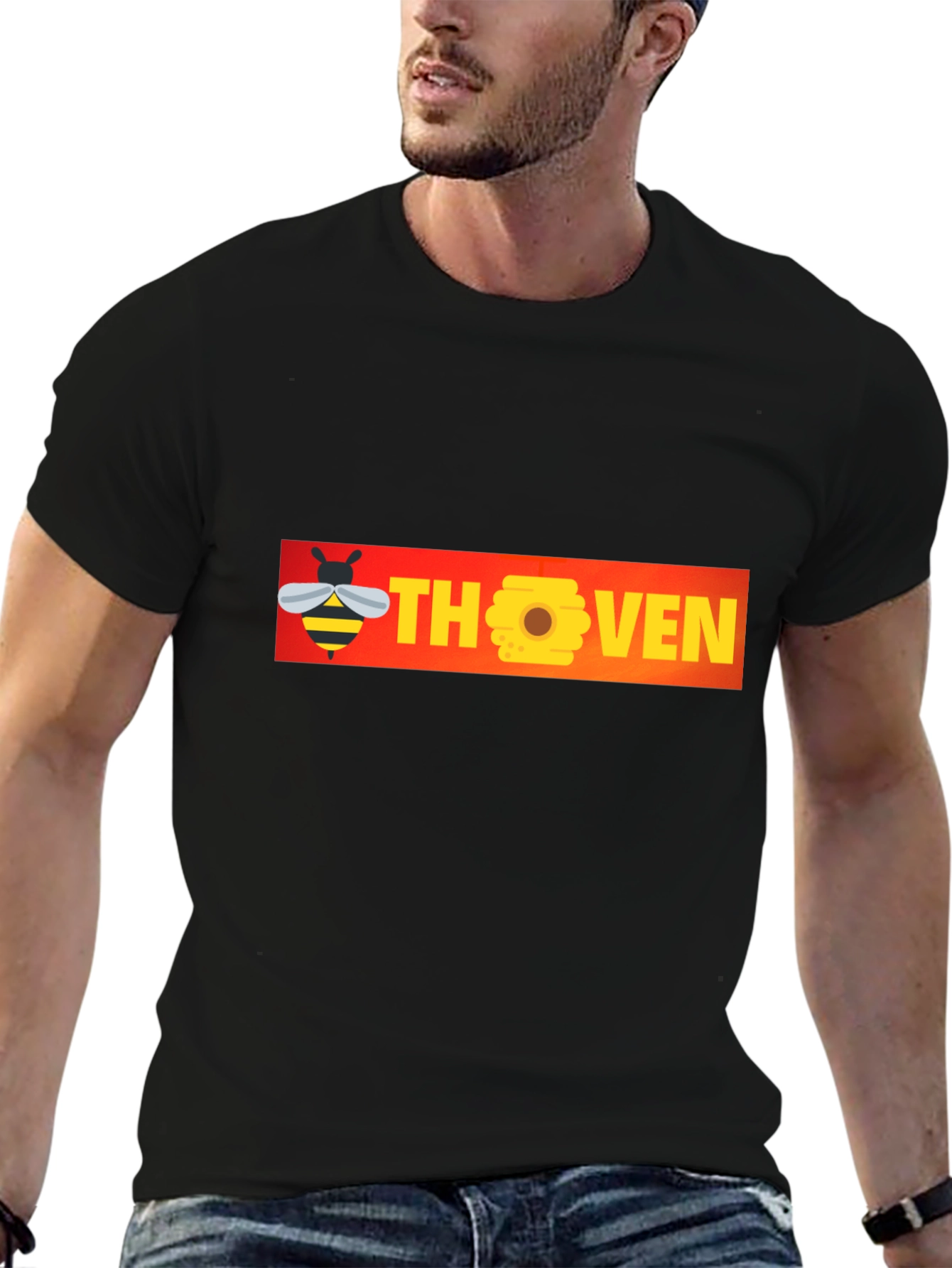 Black Bee-thoven T-Shirt view 6