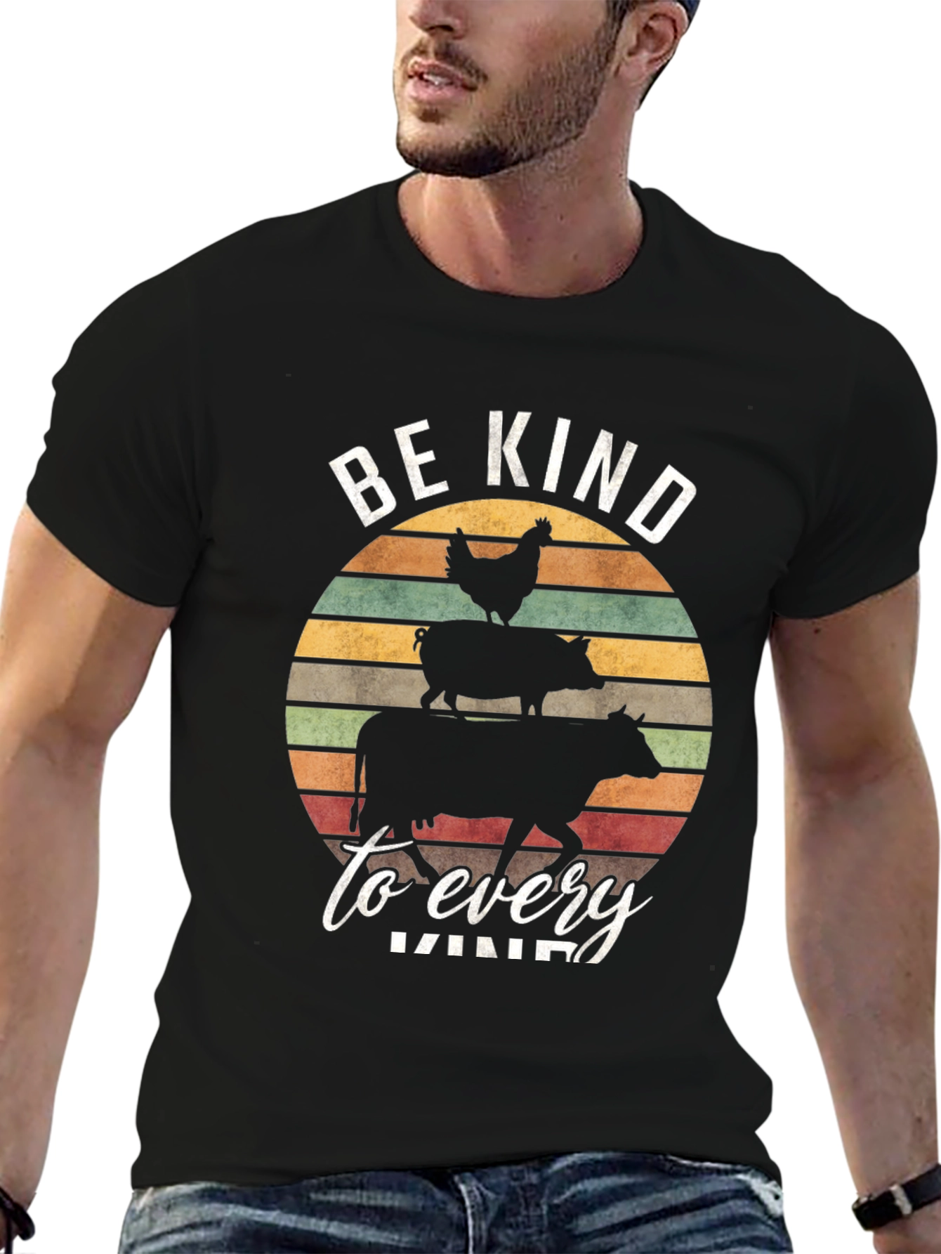Black Be Kind to Every Kind T-Shirt view 6