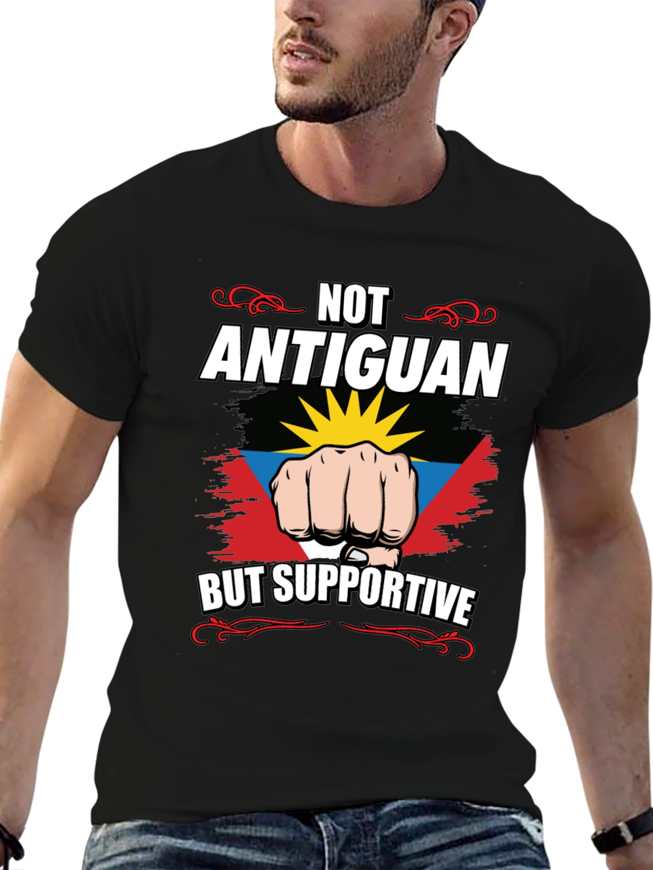 Antiguan Supportive Graphic T-Shirt - 6