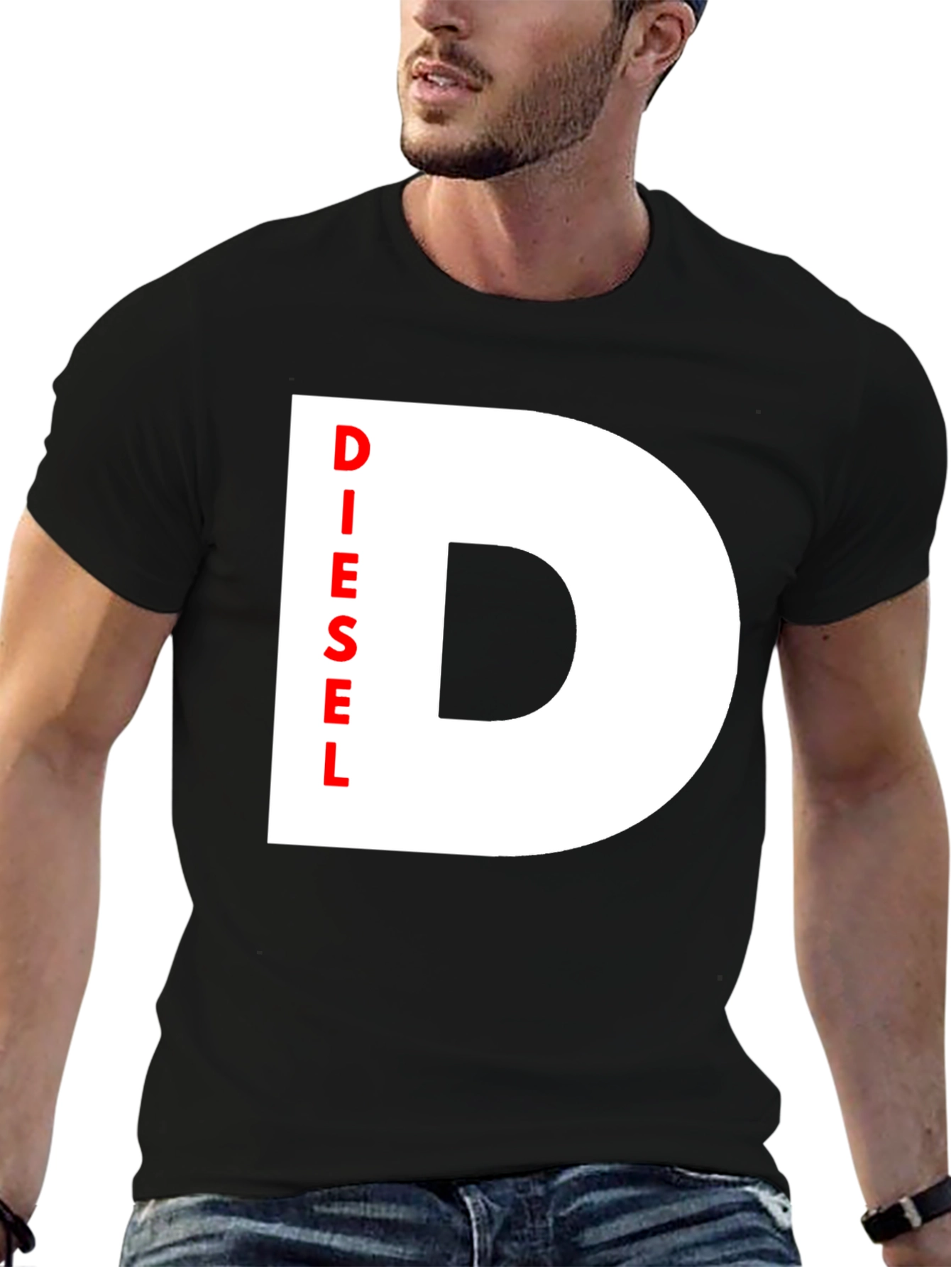 Black Diesel Graphic Tee - Modern Casual Style view 6