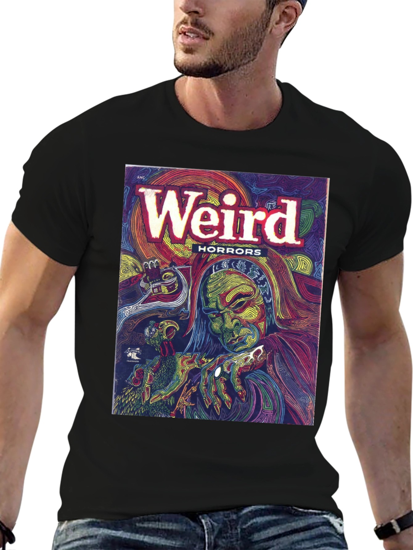Weird Horrors Graphic Tee - Retro Comic Book Shirt - 6