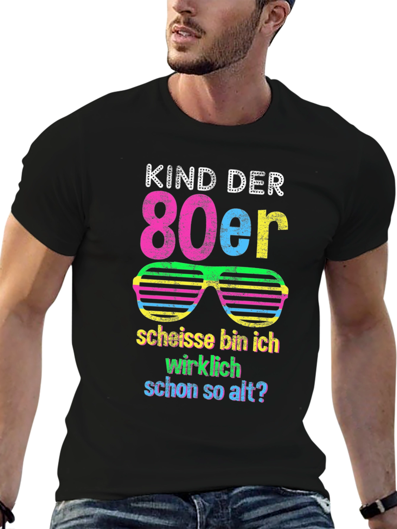 Black Kind der 80er T-Shirt - Retro 80s Design view 6