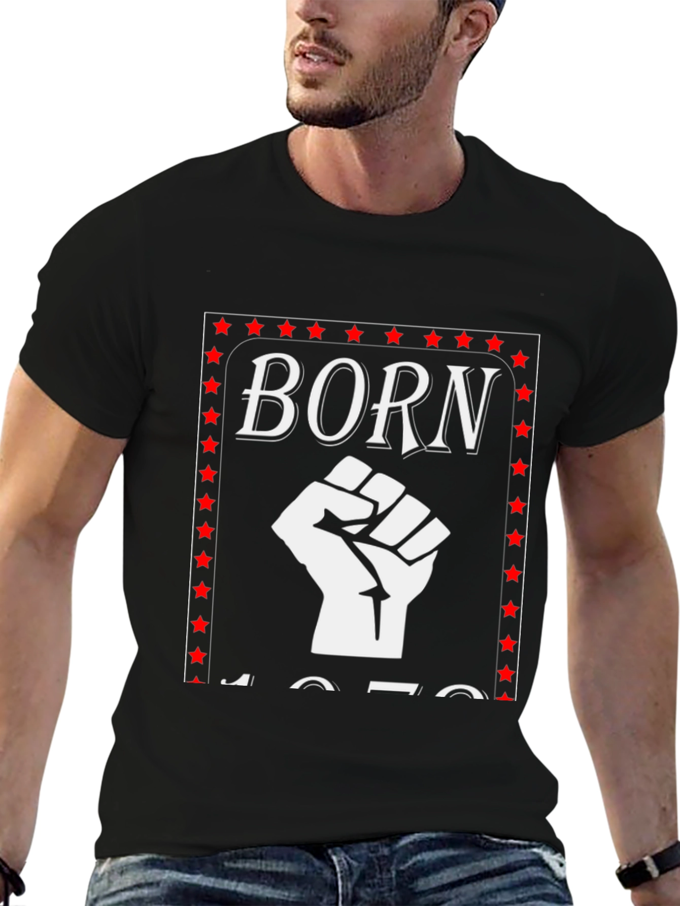 Born 1970 Fist Graphic Tee - Black - 6