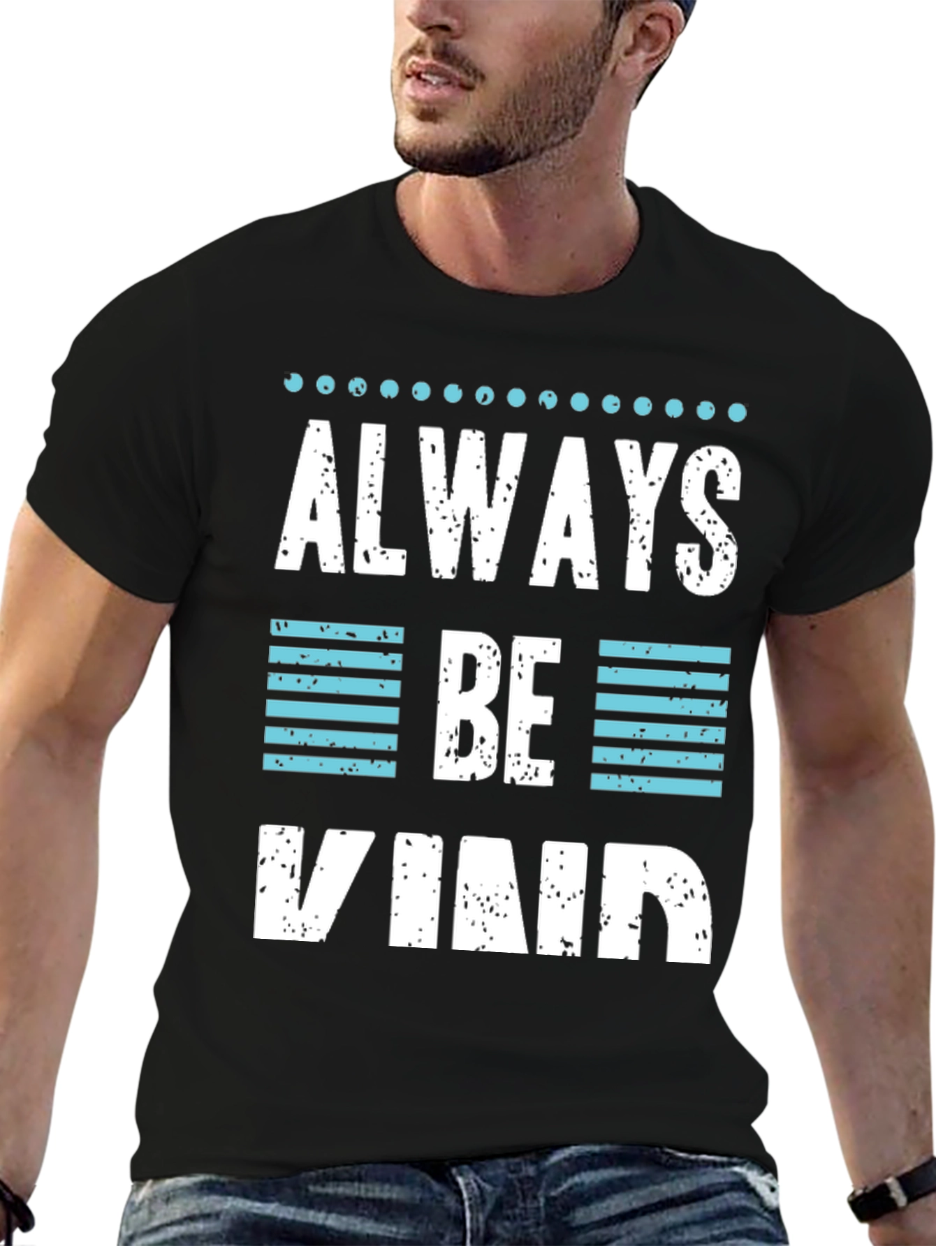 Black Always Be Kind Graphic T-Shirt view 6