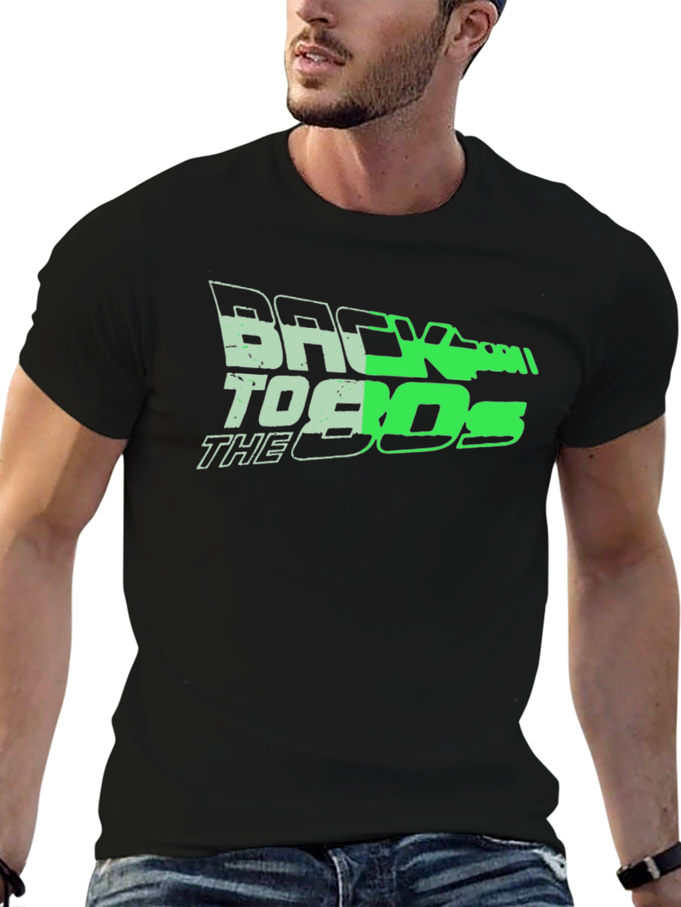 Black Back to the 80s Black T-Shirt view 6