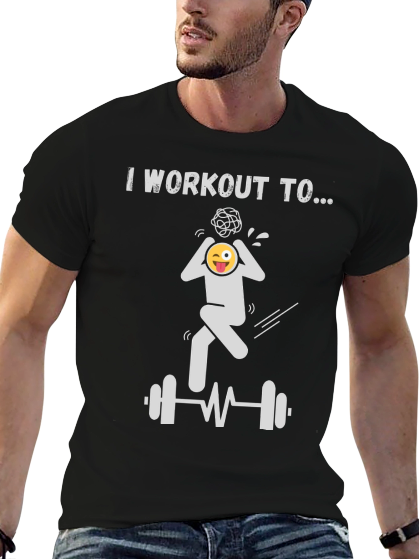Black Workout Mind T-Shirt view 6