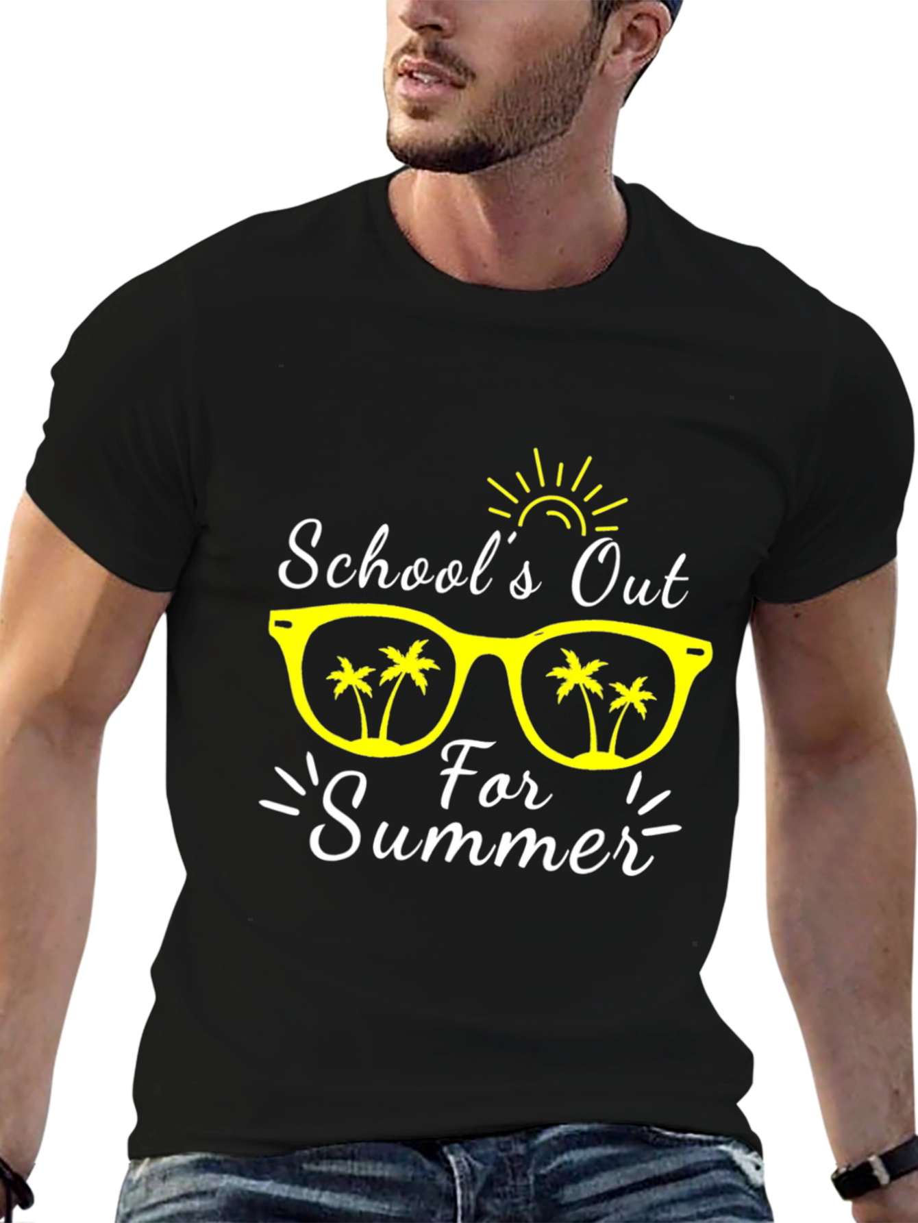 Black School's Out for Summer Graphic T-Shirt view 6