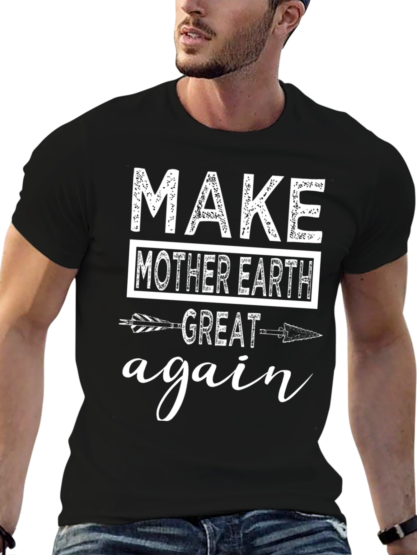 Black Make Mother Earth Great Again T-Shirt view 6