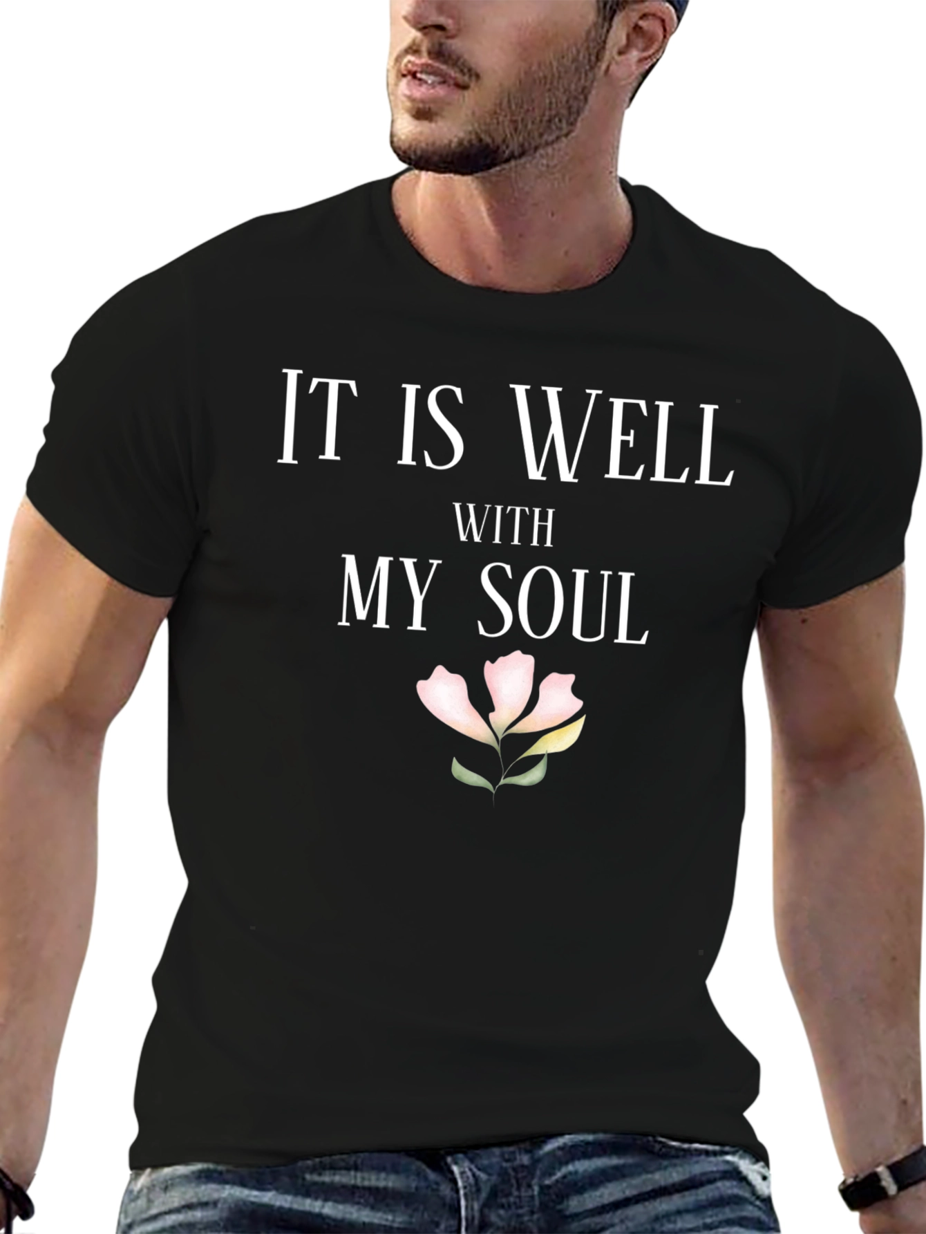 Black It Is Well With My Soul T-Shirt view 6