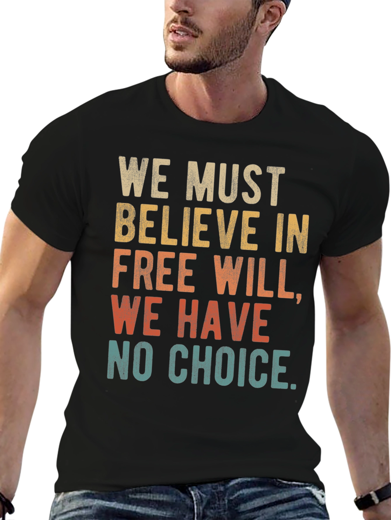 Black Free Will T-Shirt - We Must Believe Tee view 6