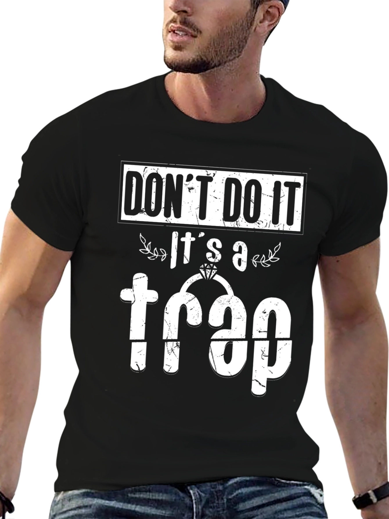 Black Don't Do It! It's a Trap T-Shirt view 6