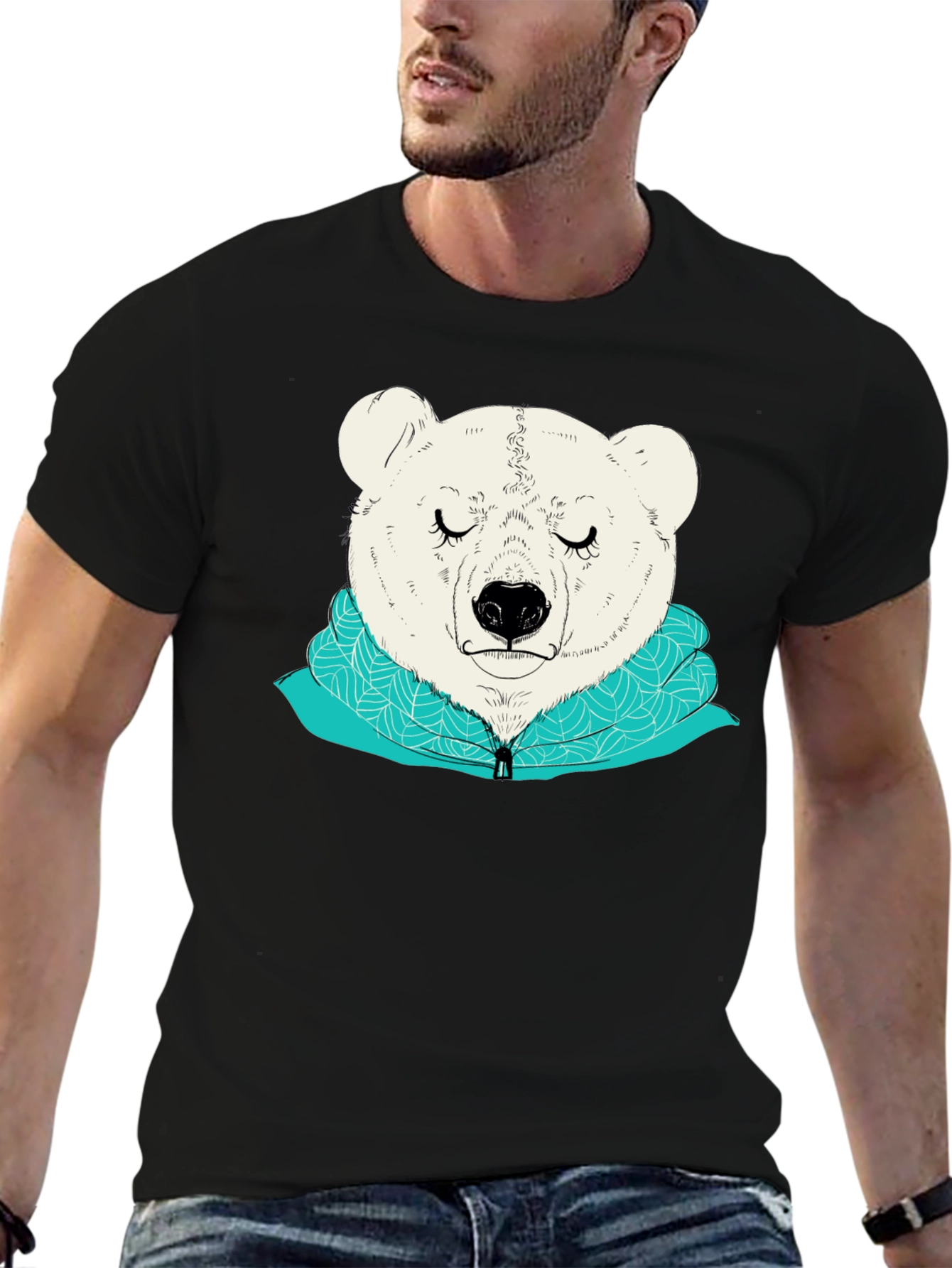 Black Bear Graphic Tee - Soft & Stylish view 6