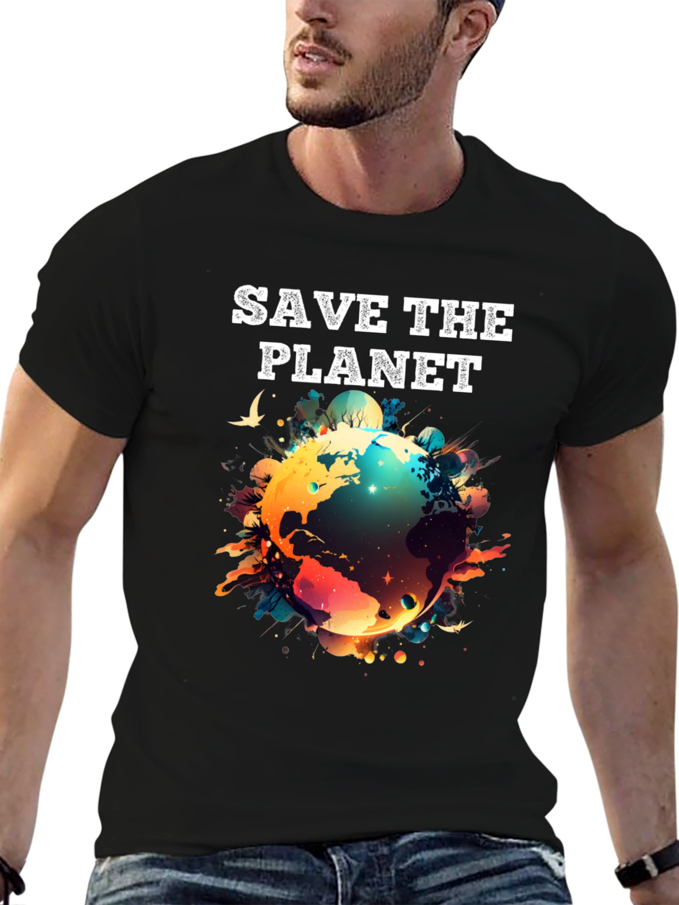 Save the Planet Graphic T-Shirt - Eco-Friendly Fashion - 6