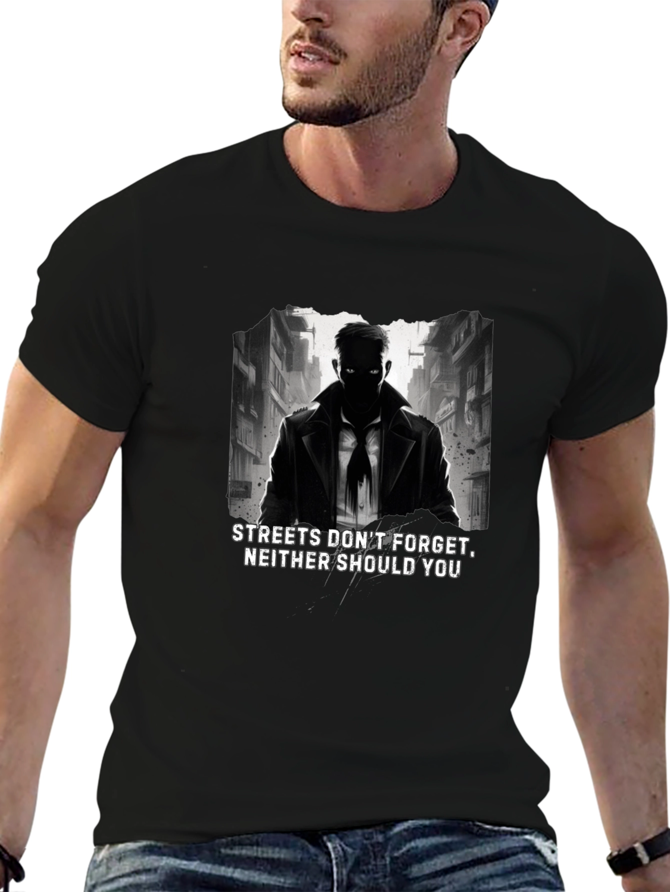 Black Streets Don't Forget Graphic T-Shirt view 6