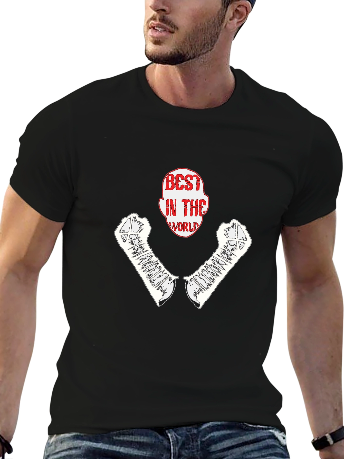 Black Best In The World Graphic T-Shirt view 6