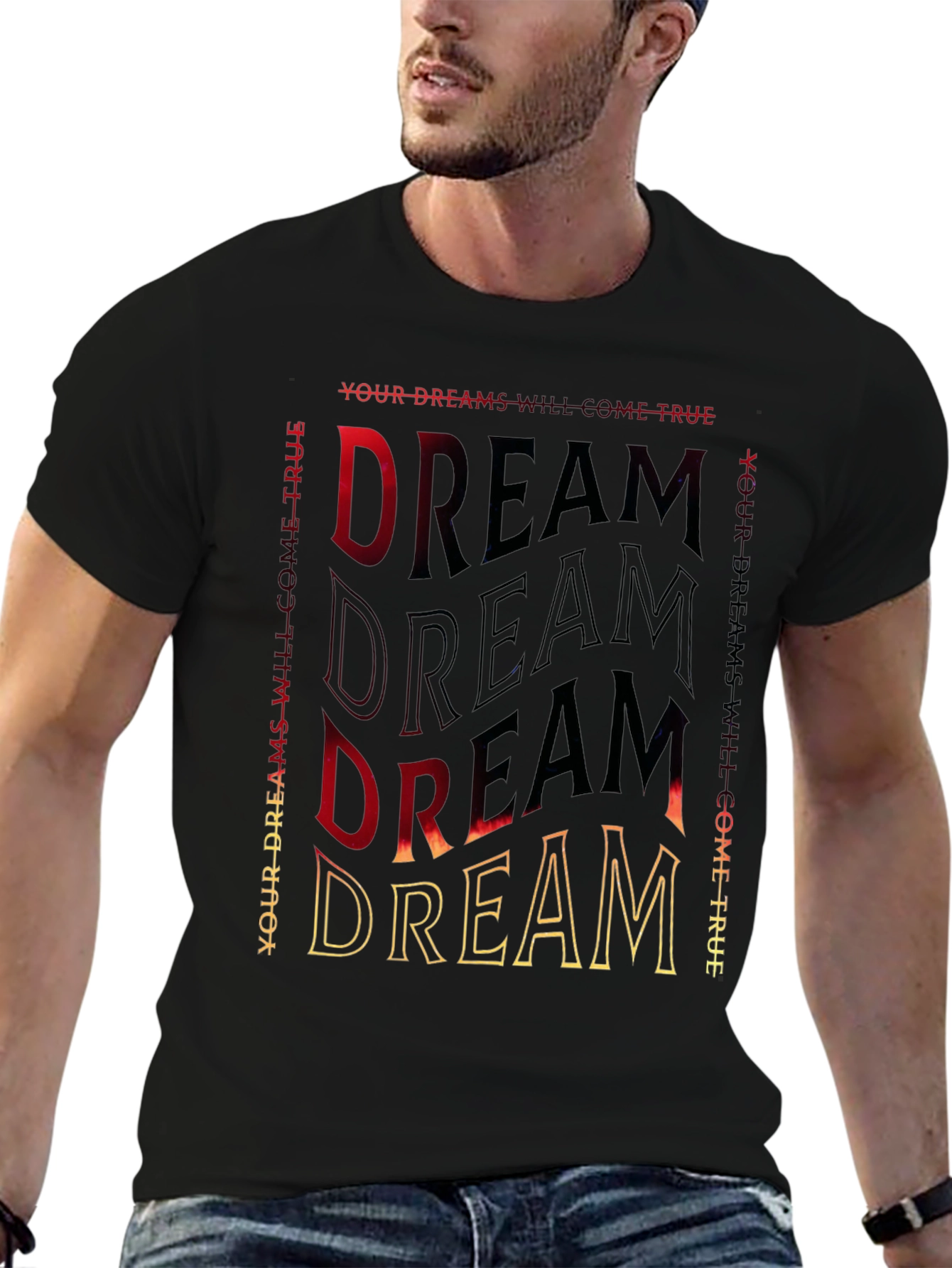 Black Dream Graphic T-Shirt - Black view 6