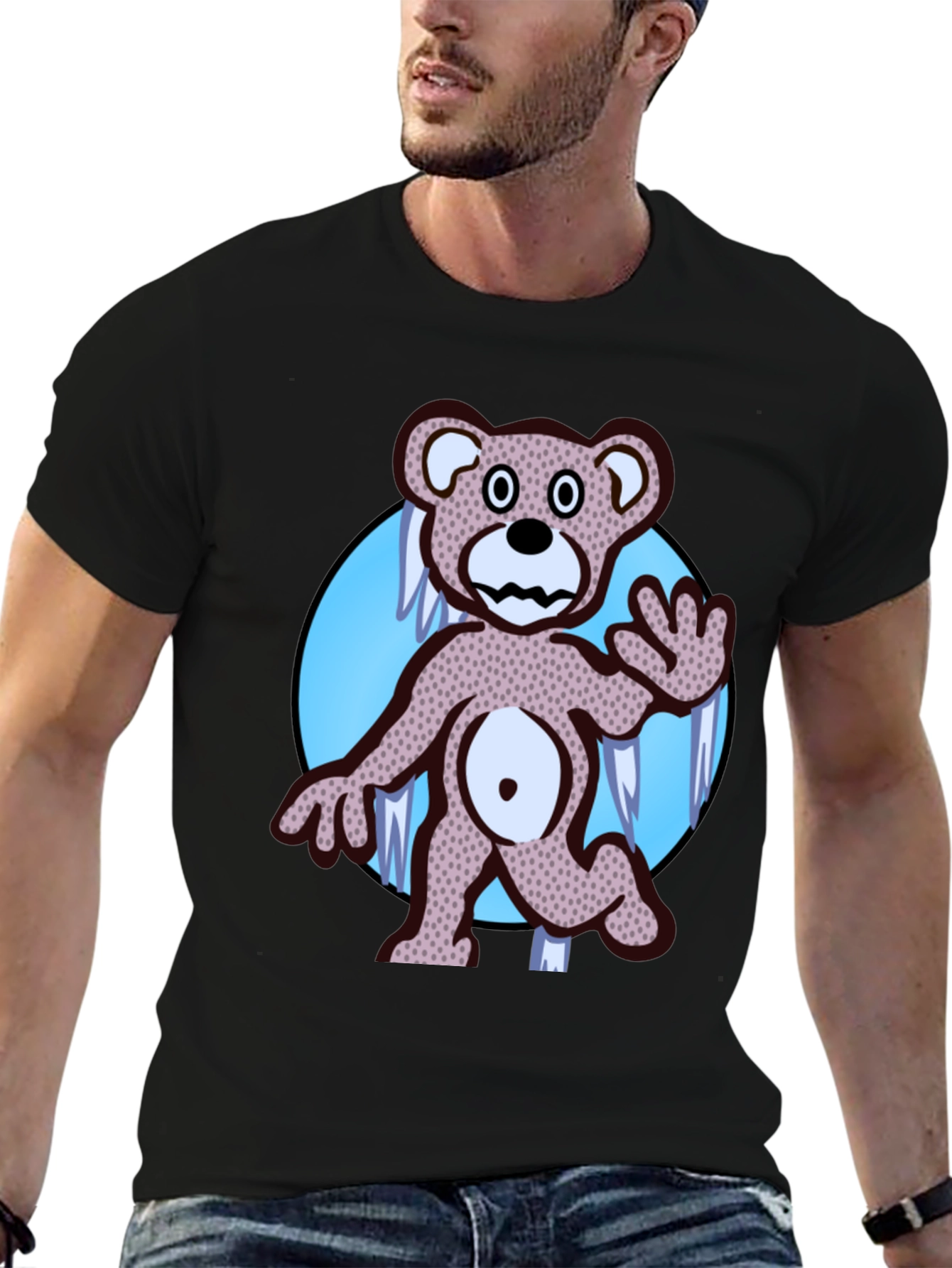 Black Dancing Bear Graphic Tee - Grateful Dead Inspired view 6