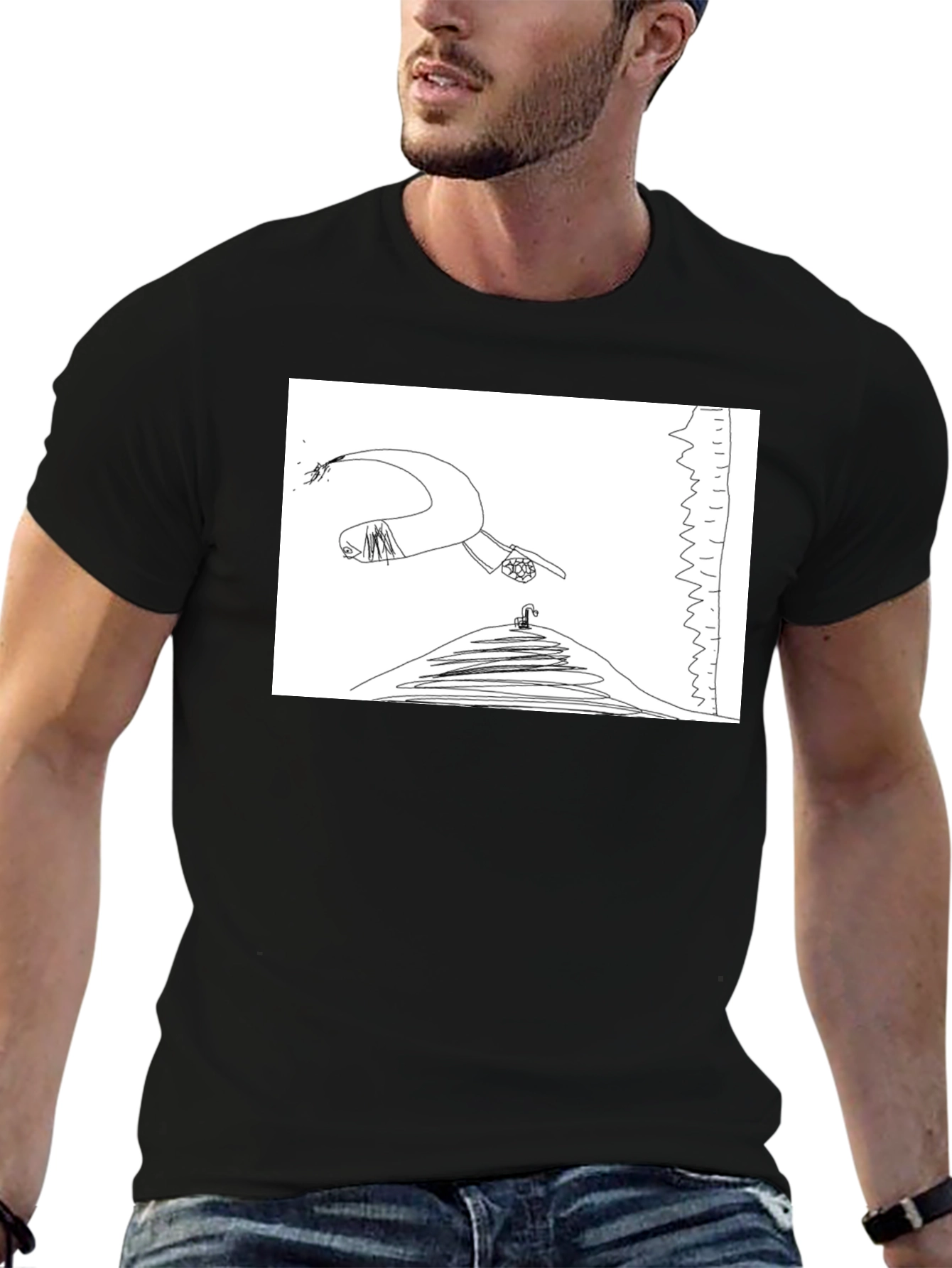 Black Surreal Graphic Tee - The Fall view 6