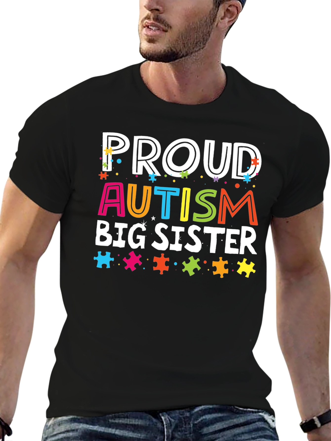 Proud Autism Big Sister T-Shirt - 6