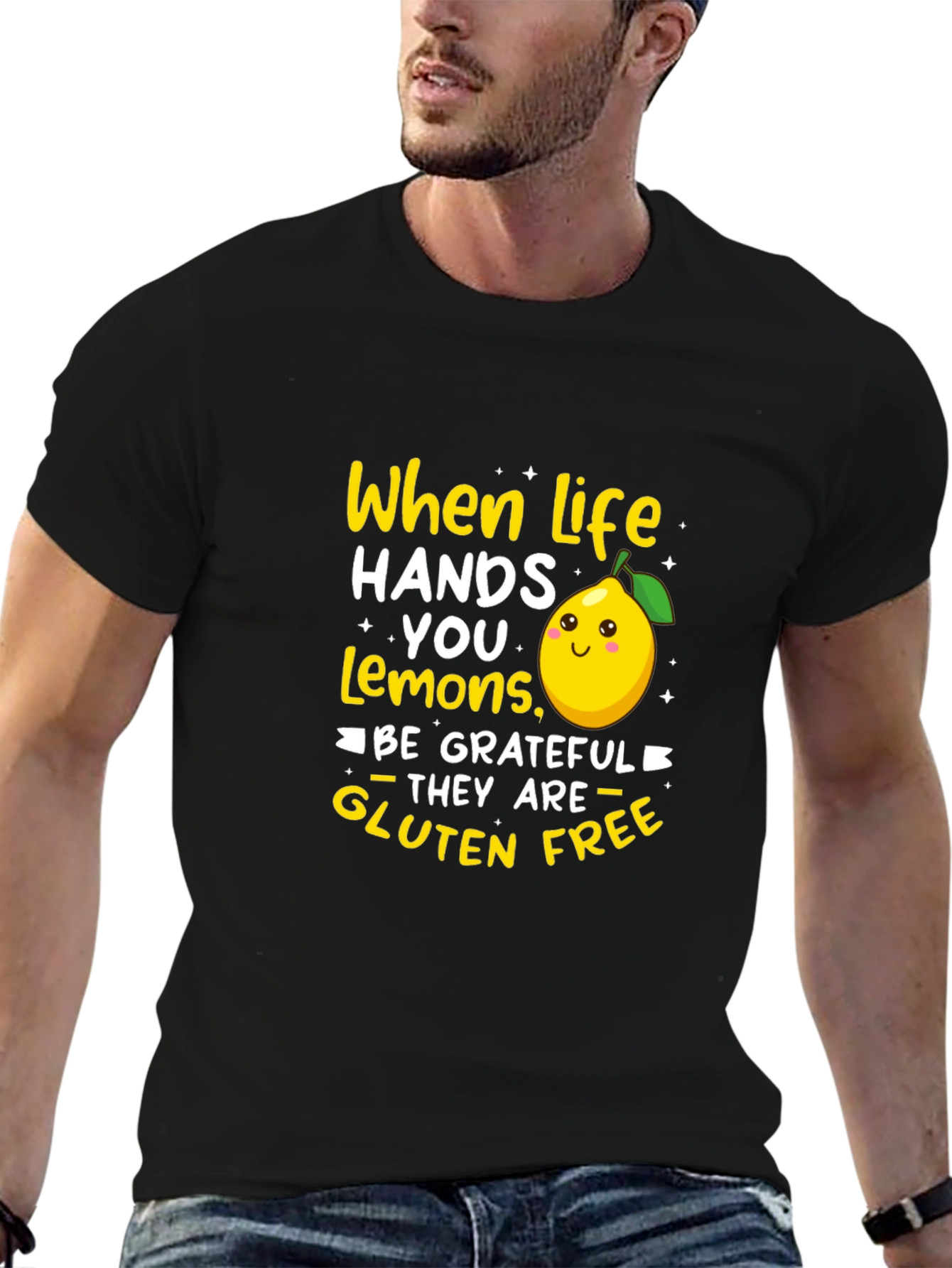 Black When Life Hands You Lemons T-Shirt view 6