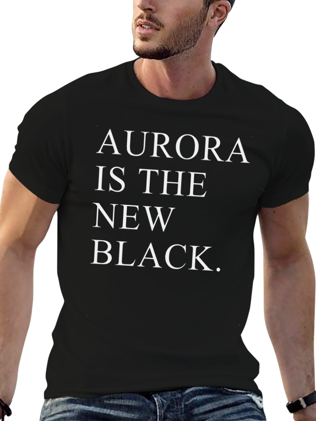 Black Aurora is the New Black Graphic Tee view 6