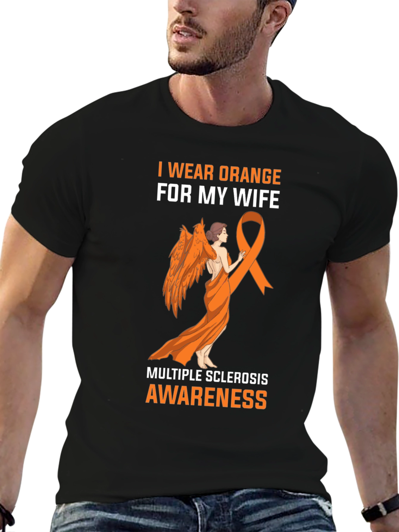 I Wear Orange for My Wife Awareness T-Shirt - 6