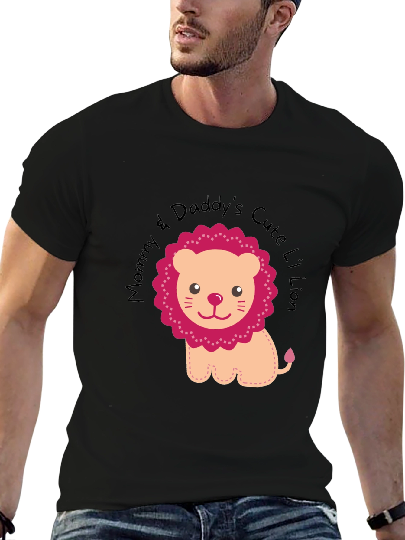 Cute Lion Graphic Tee - Mommy & Daddy's Li'l Lion - 6