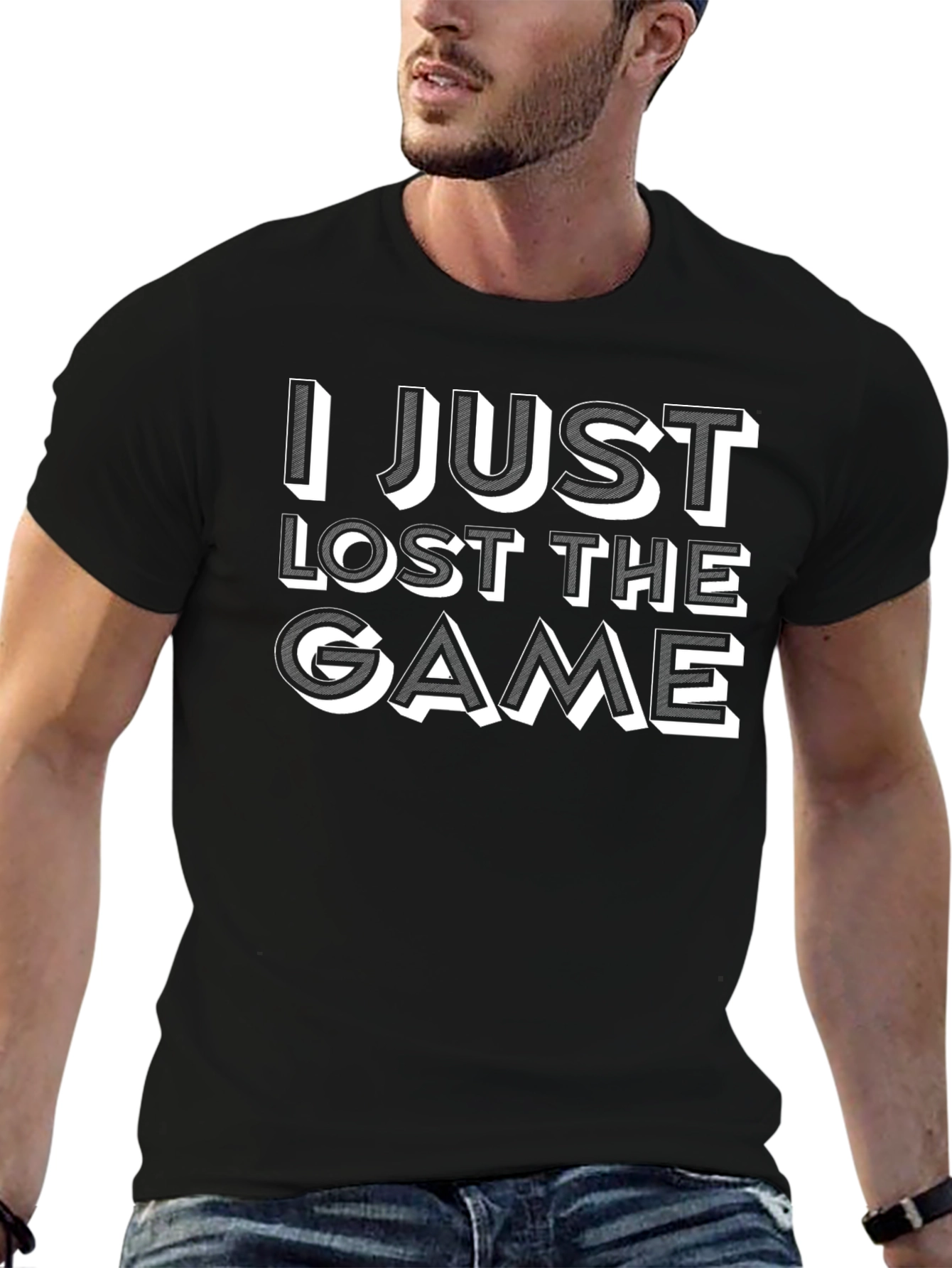 Black I Just Lost The Game T-Shirt view 6