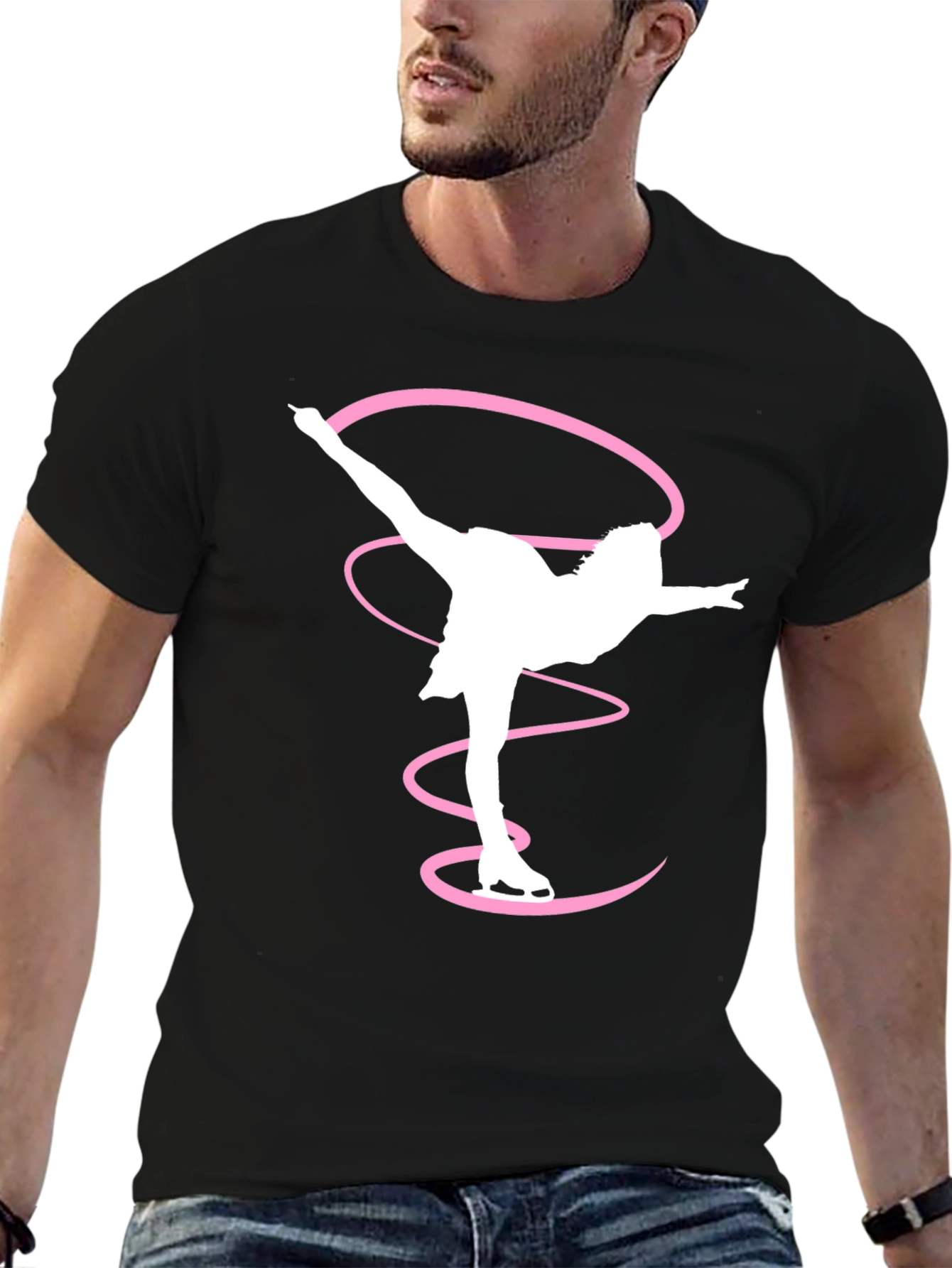 Black Figure Skating Tee - Artistic Sportswear view 6