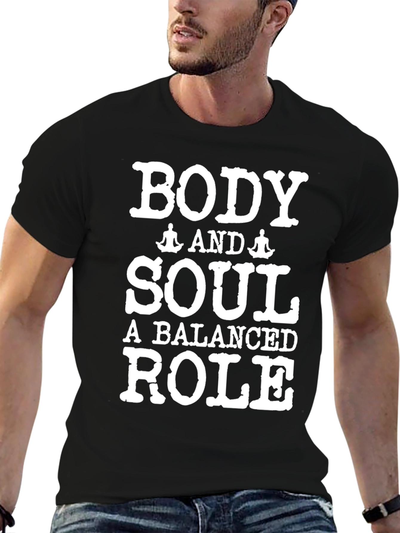 Black Body and Soul Balanced Role T-Shirt view 6
