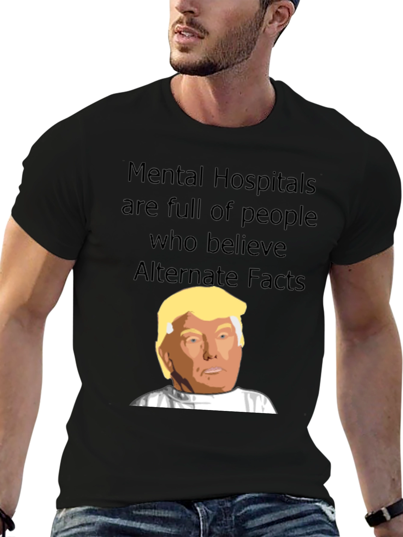 Black Mental Hospitals Trump T-Shirt view 6