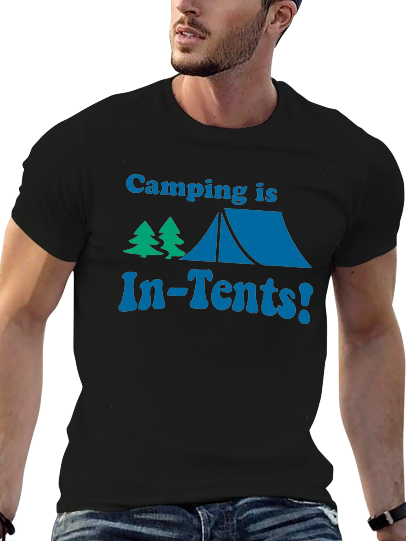 Black Camping is In-Tents! T-Shirt view 6