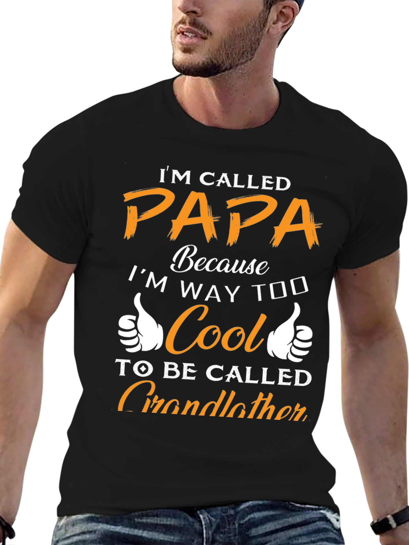 Black I'm Called Papa T-Shirt view 6