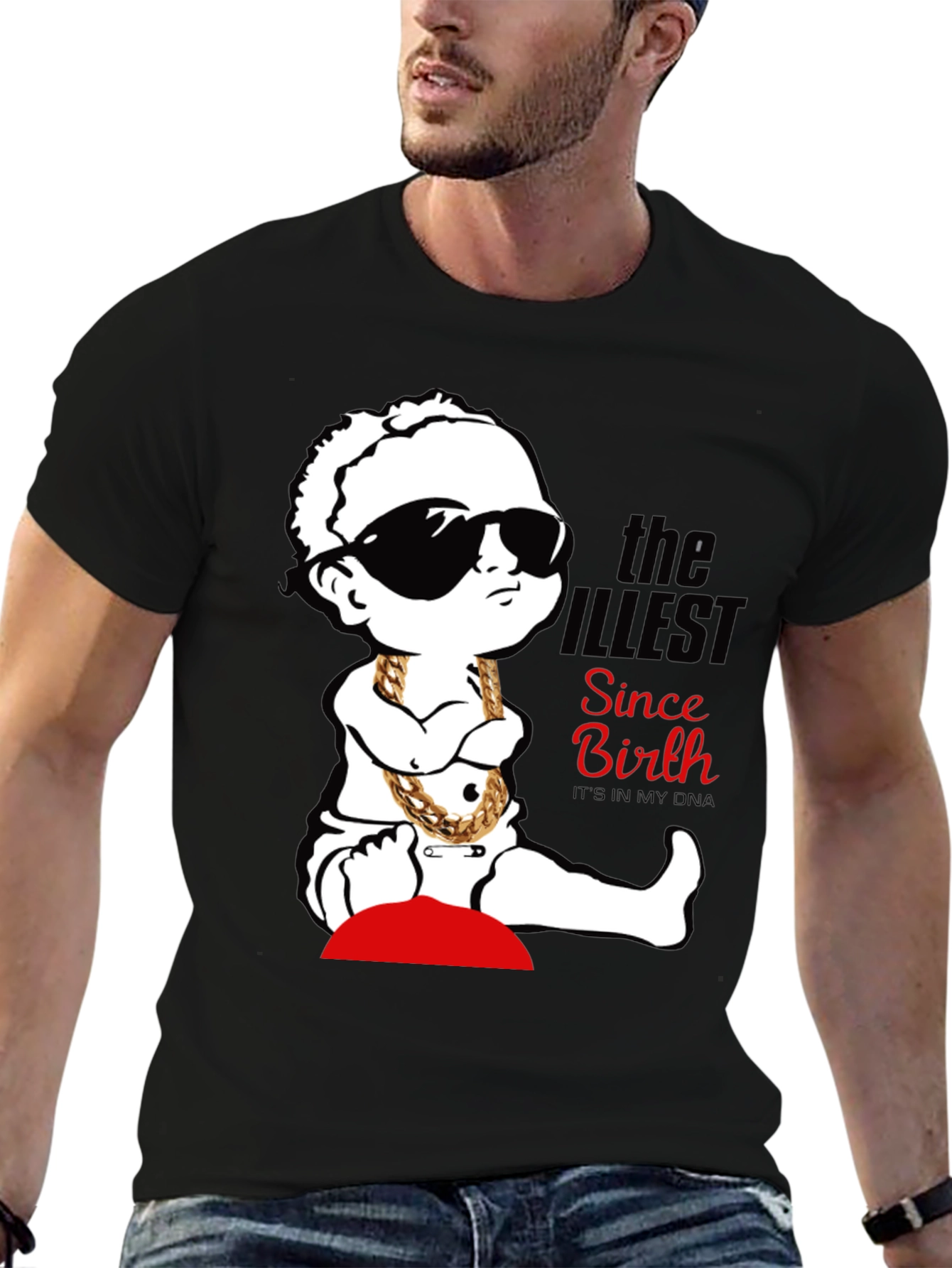 Cool Baby Graphic Tee - "The Illest Since Birth" Black T-Shirt - 6