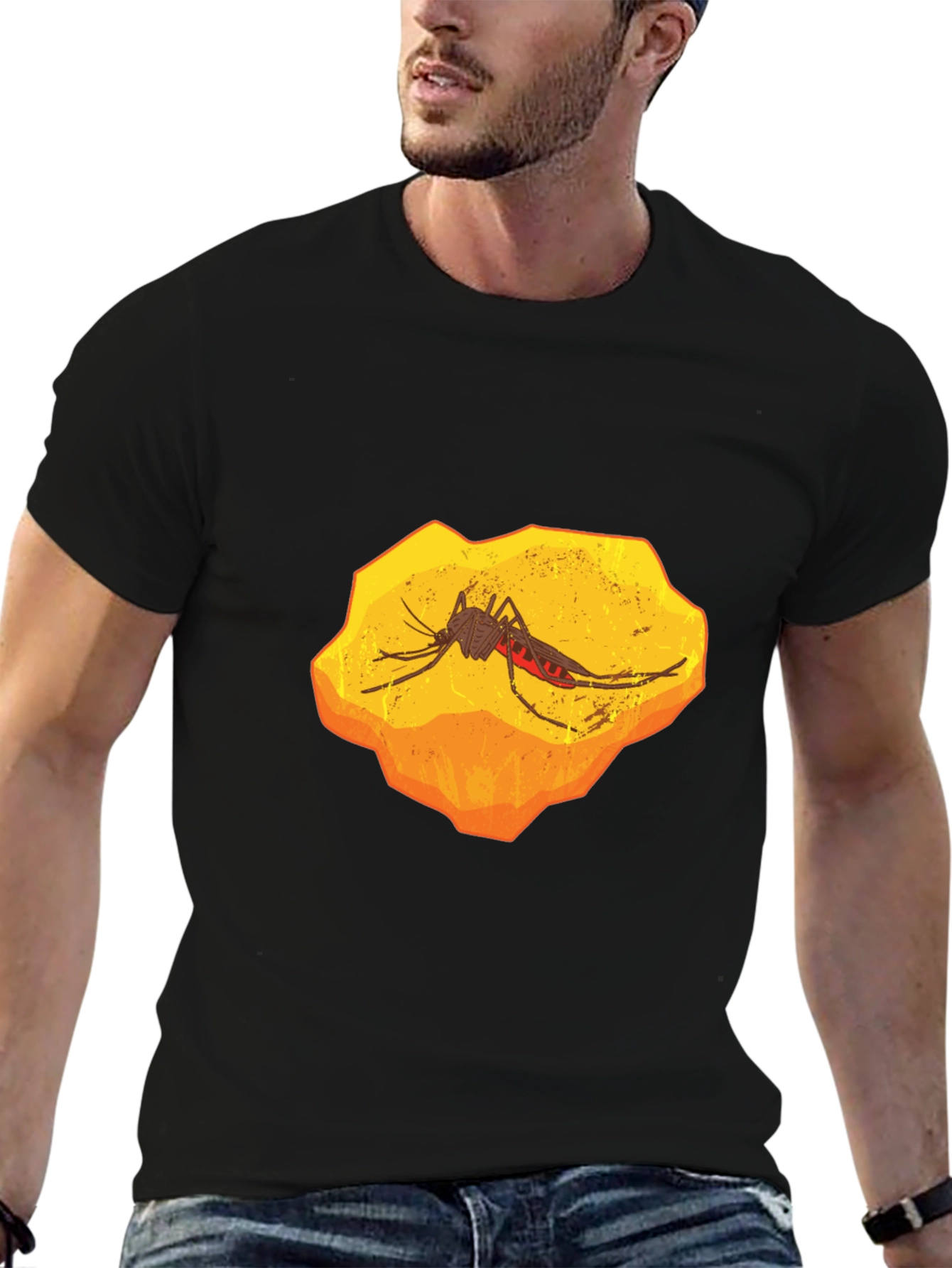 Amber Fossil Mosquito Graphic T-Shirt - 6
