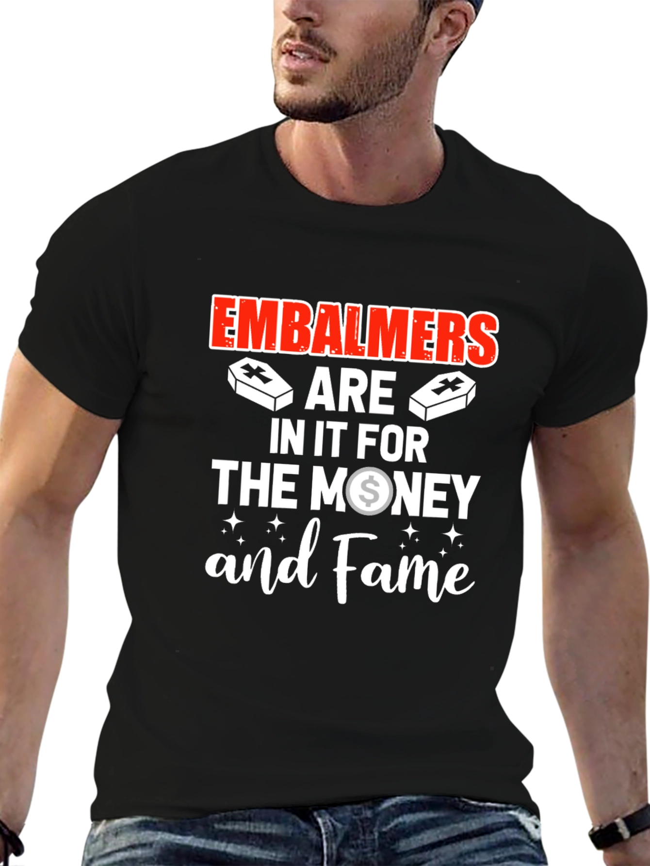 Black Embalmers are in it for the money and Fame T-Shirt view 6