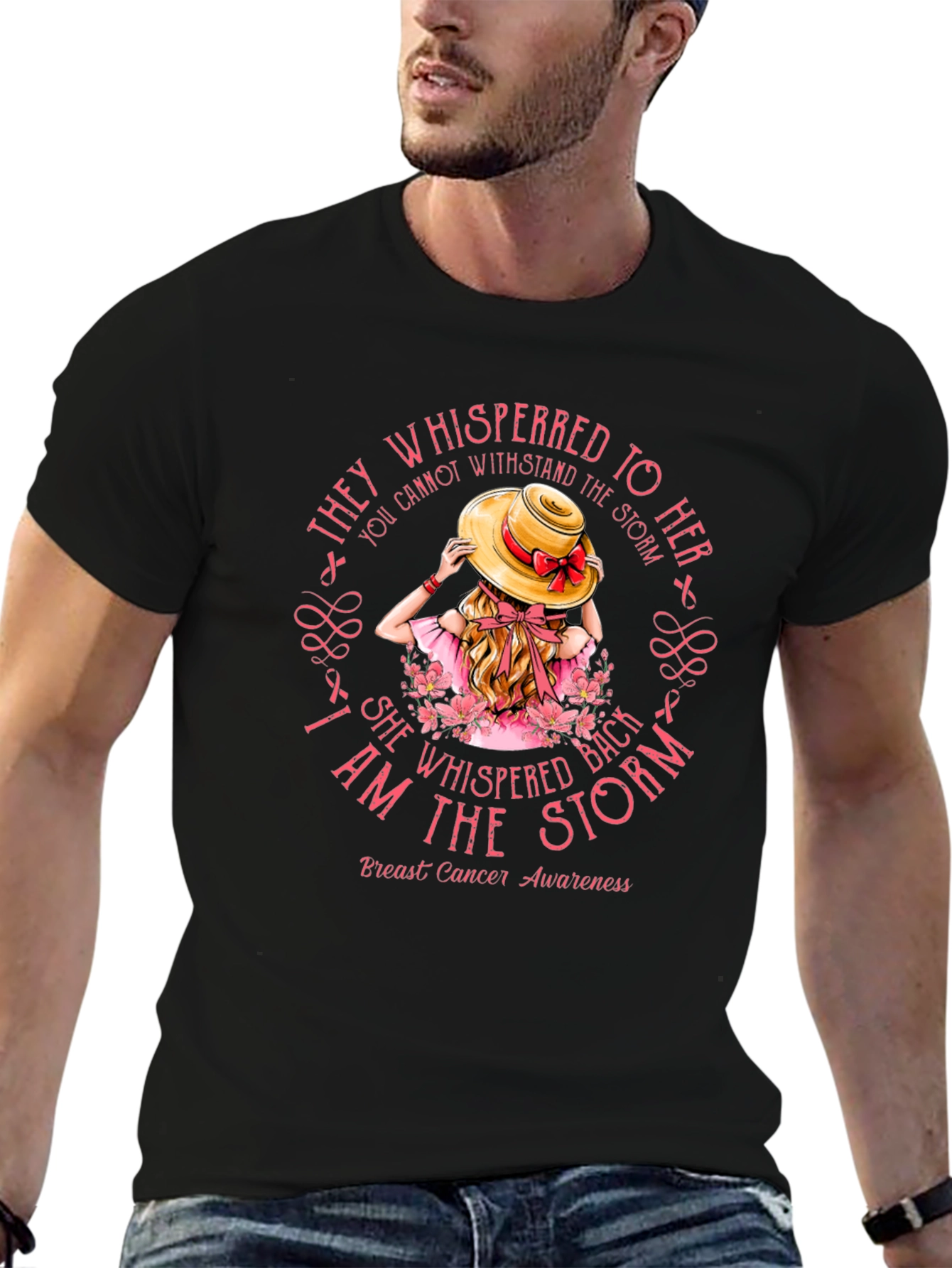 Breast Cancer Awareness I Am The Storm T-Shirt - 6