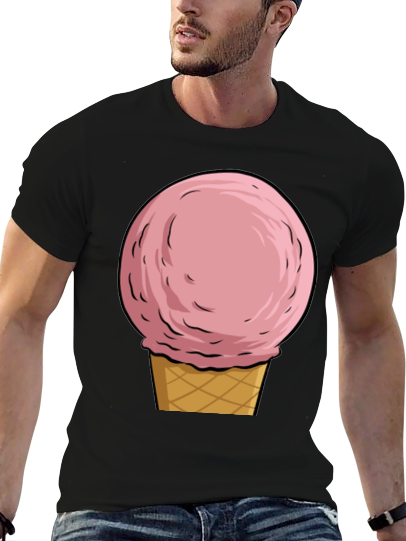 Black Ice Cream Graphic Tee - Summer Fun view 6