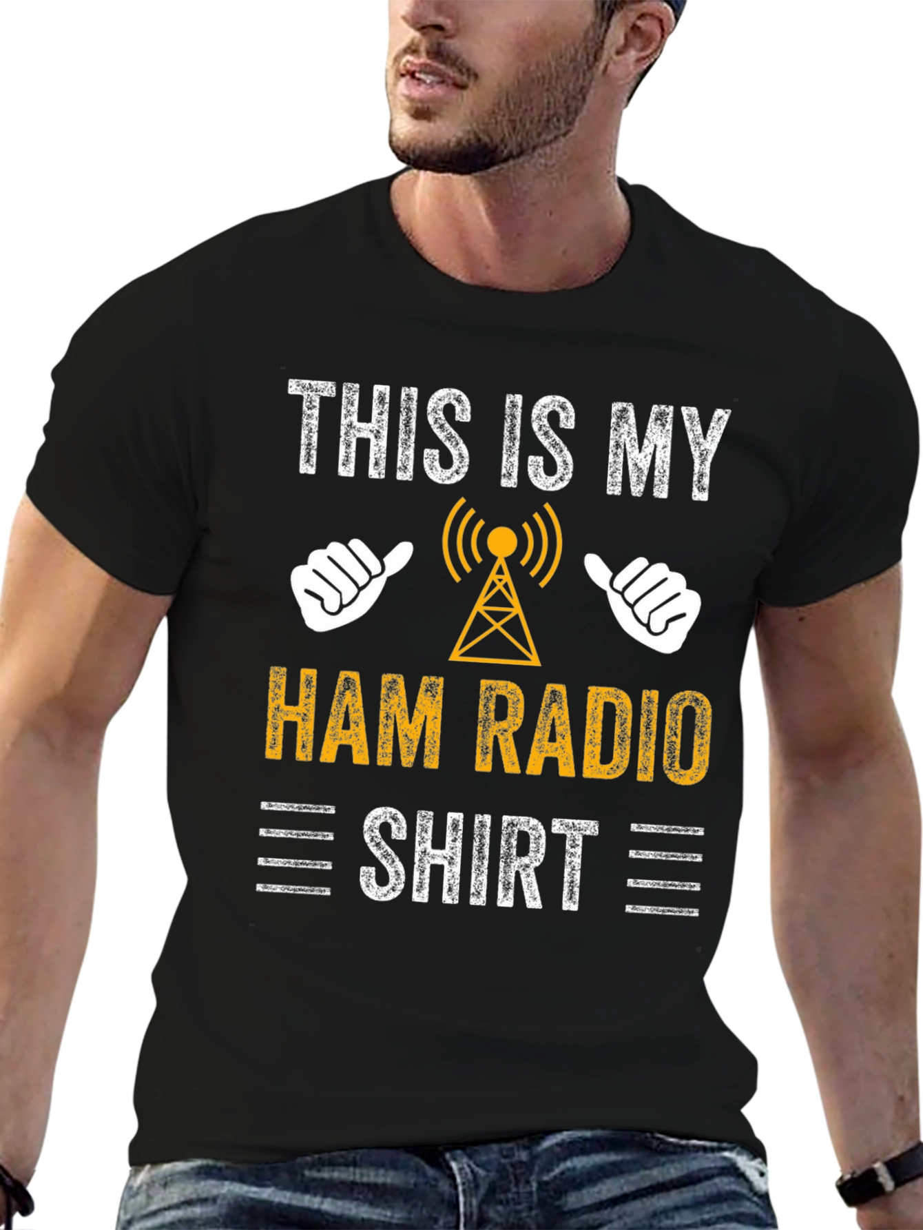Black Ham Radio Shirt - Funny Amateur Radio Operator Tee view 6