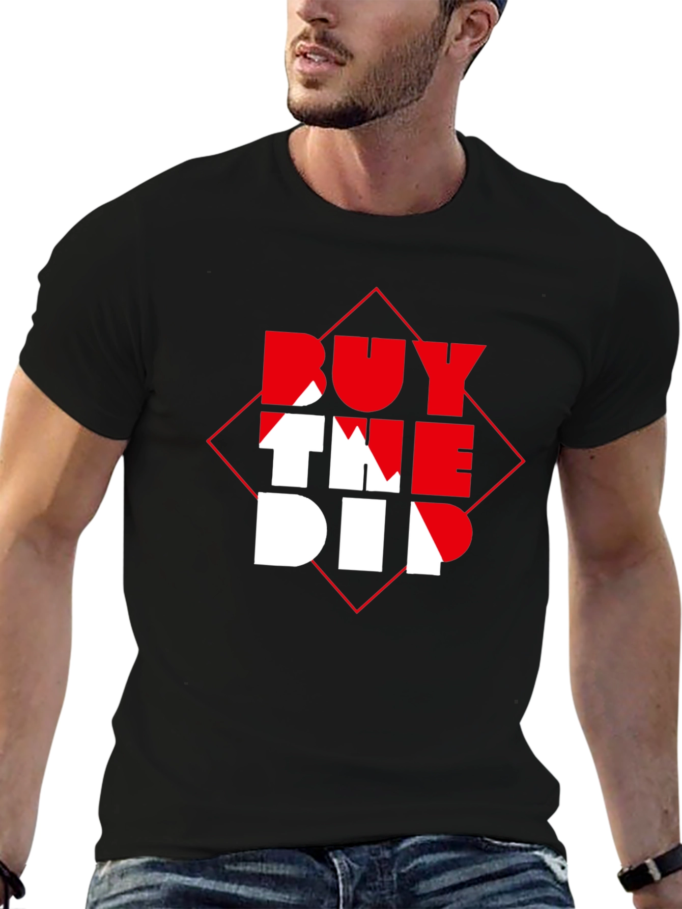 Black Buy The Dip Graphic Tee - Black view 6