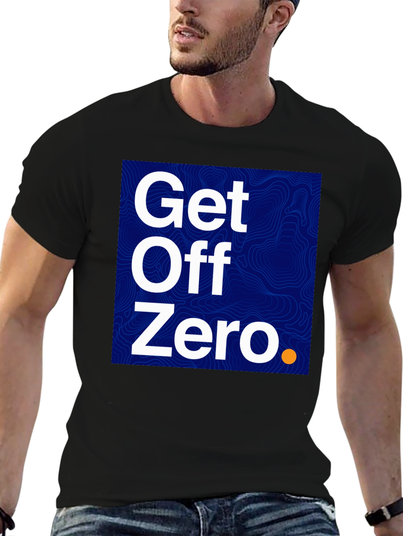 Black Get Off Zero Graphic Tee - Bold Statement Shirt view 6