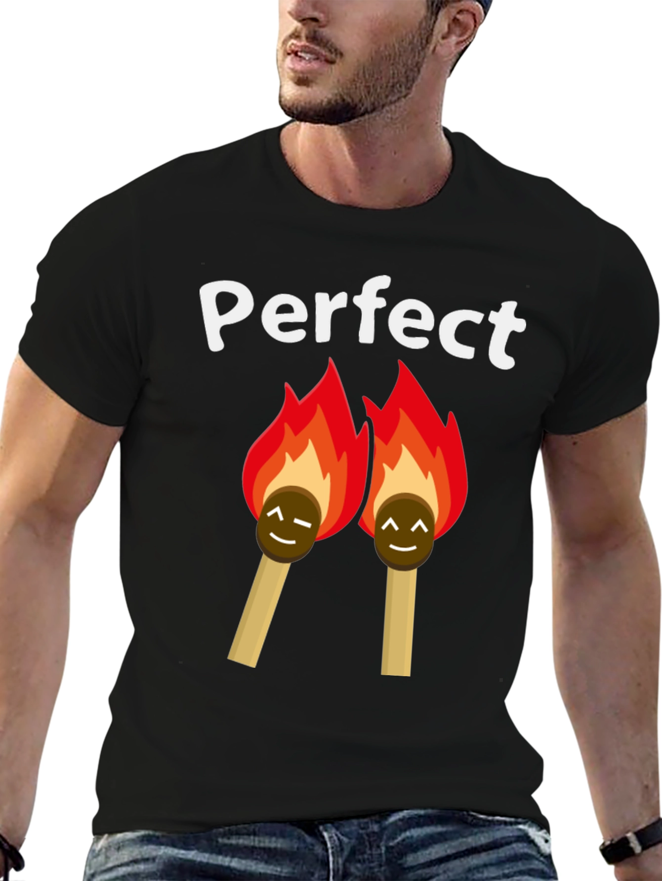 Black Perfect Match T-Shirt - Lit Love Humor view 6