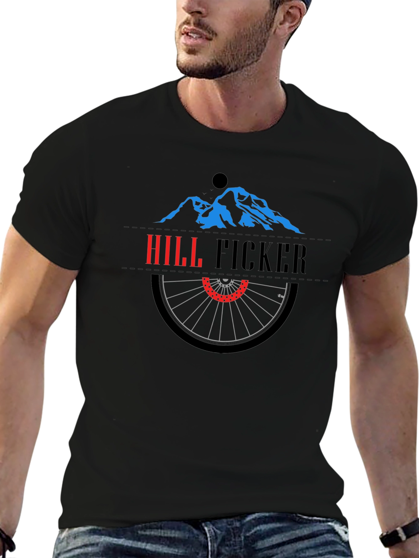 Black Hill Ficker Mountain Bike T-Shirt view 6