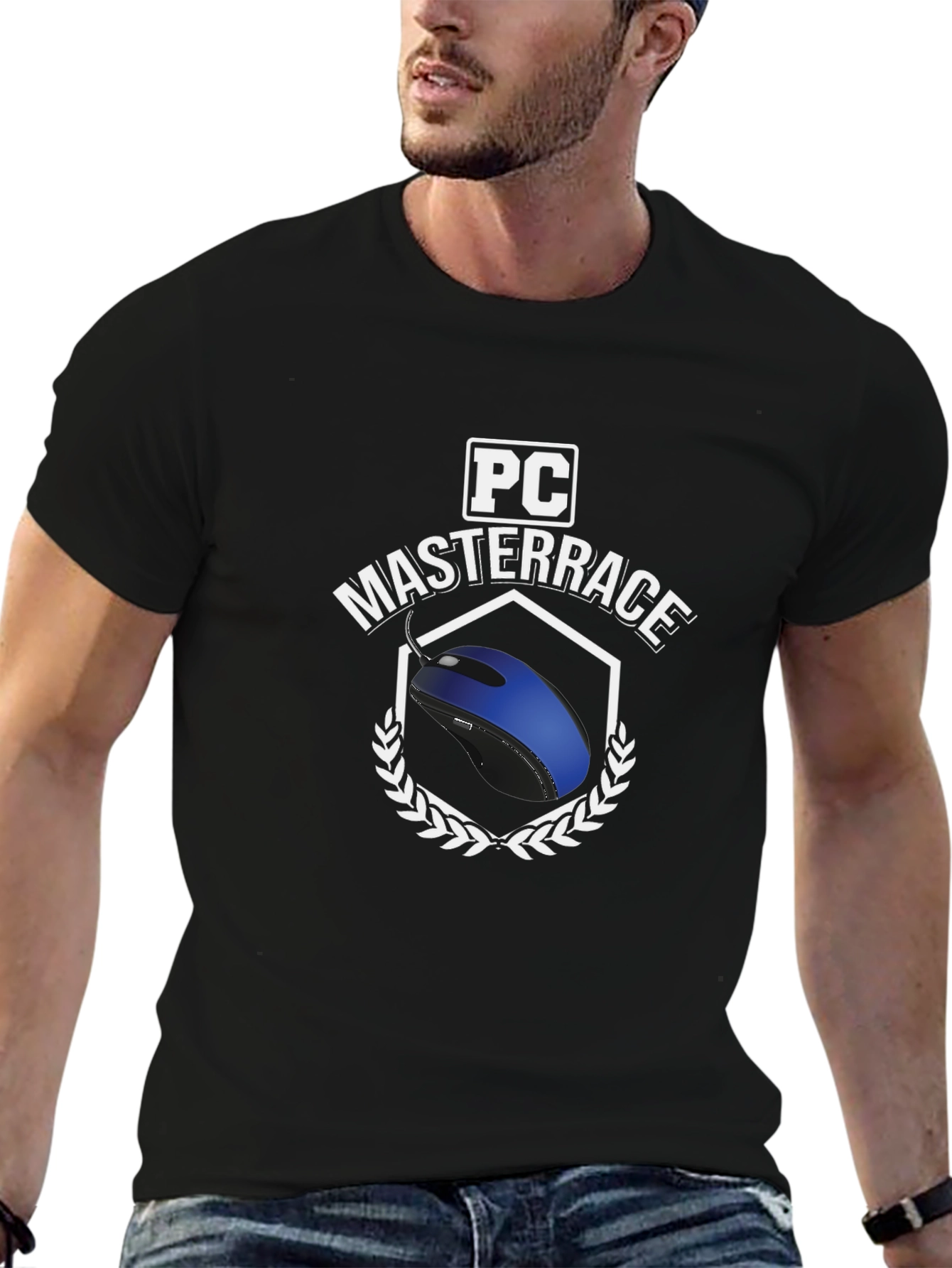 Black PC Master Race Gaming T-Shirt - Black view 6