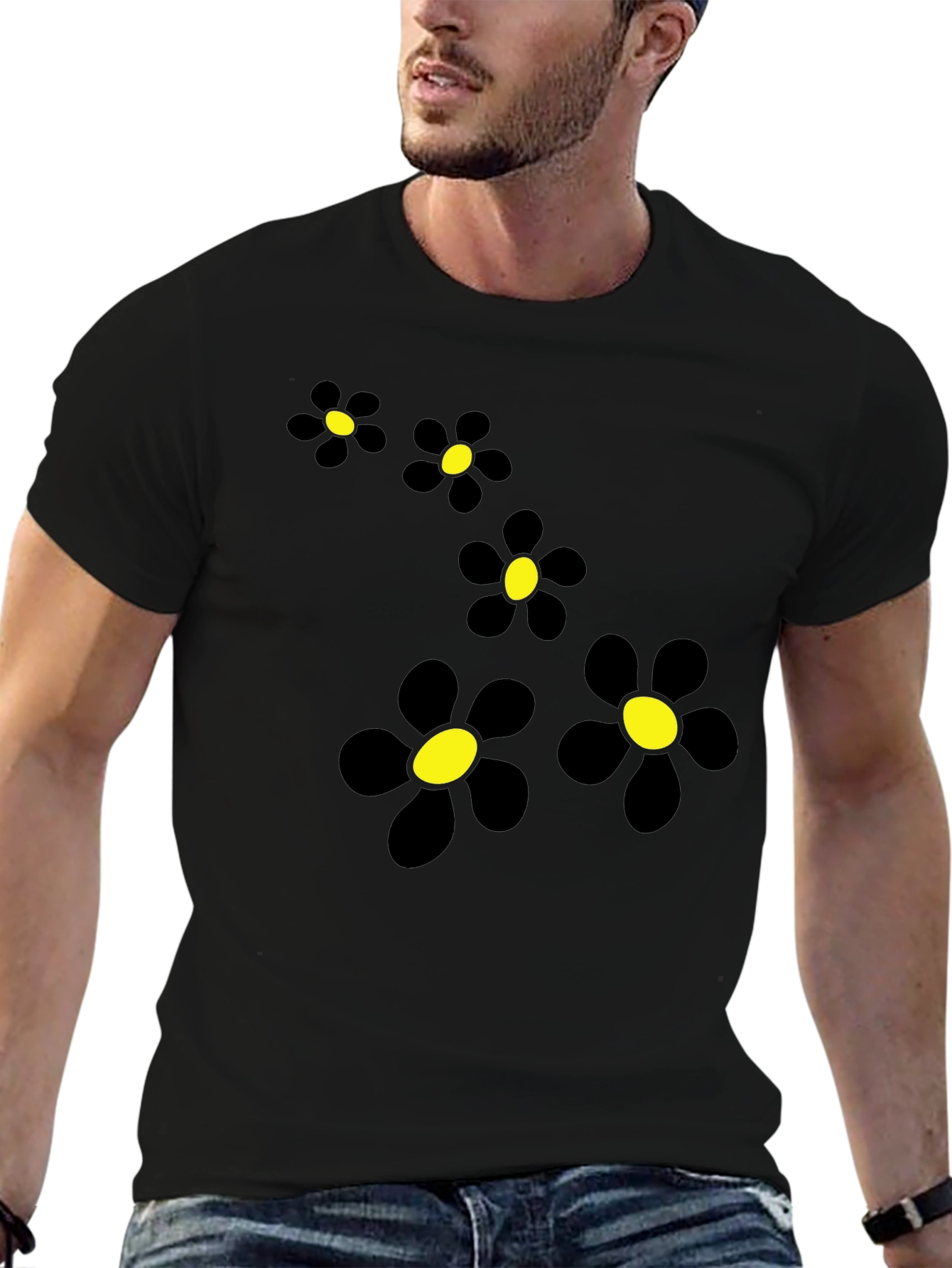 Black Black Daisy Chain Graphic Tee view 6